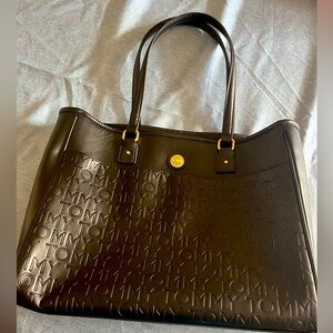 💛 TOMMY HILFIGER BLACK BIG BAG PURSE 💛